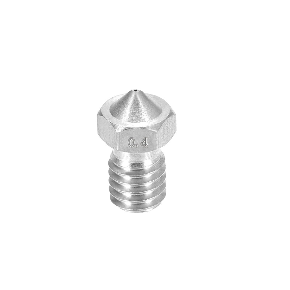 Harfington 0.4mm 3D Printer Nozzle, Fit for V6, for 1.75mm Filament M6 Stainless Steel pcs