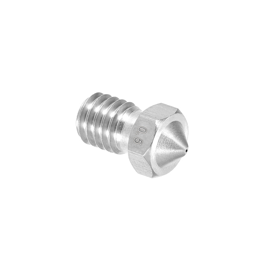 Harfington 0.5mm 3D Printer Nozzle, Fit for V6, for 1.75mm Filament Stainless Steel 1pcs