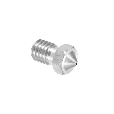 Harfington 0.6mm 3D Printer Nozzle, Fit for V6, for 1.75mm Filament Stainless Steel 1pcs