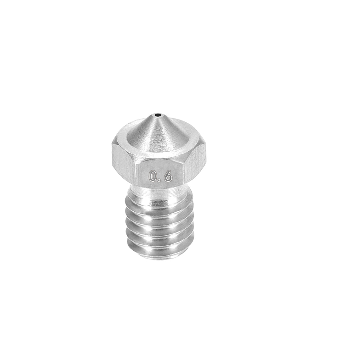 Harfington 0.6mm 3D Printer Nozzle, Fit for V6, for 1.75mm Filament Stainless Steel 1pcs