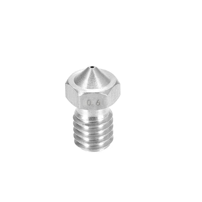 Harfington 0,6 mm 3D-Druckerdüse, passend für V6, für 1,75 mm Filament, Edelstahl, 1 Stück