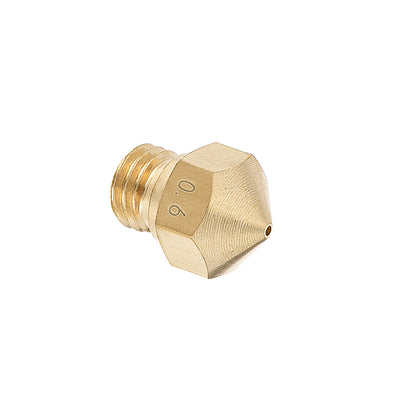 Harfington 0.6mm 3D Printer Nozzle, Fit for MK10, for 1.75mm Filament Brass 2pcs