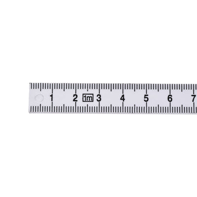 Harfington Folding Ruler 1 Meters 10 Fold Metric Measuring Tool ABS for Woodworking Engineer White