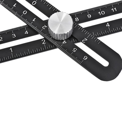 Harfington 4 Sided Folding Multi-Angle Measuring Ruler Tools