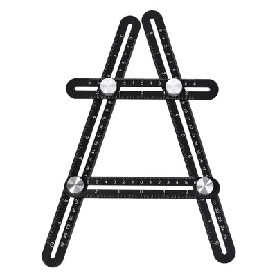 Harfington 4 Sided Folding Multi-Angle Measuring Ruler Tools