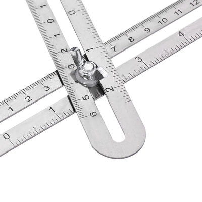 Harfington 4 Sided Folding Multi-Angle Measuring Ruler Tools