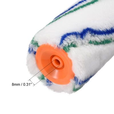 Harfington Paint Roller Cover 9 Inch Polyester Brush for Wall Painting Treatment 8pcs