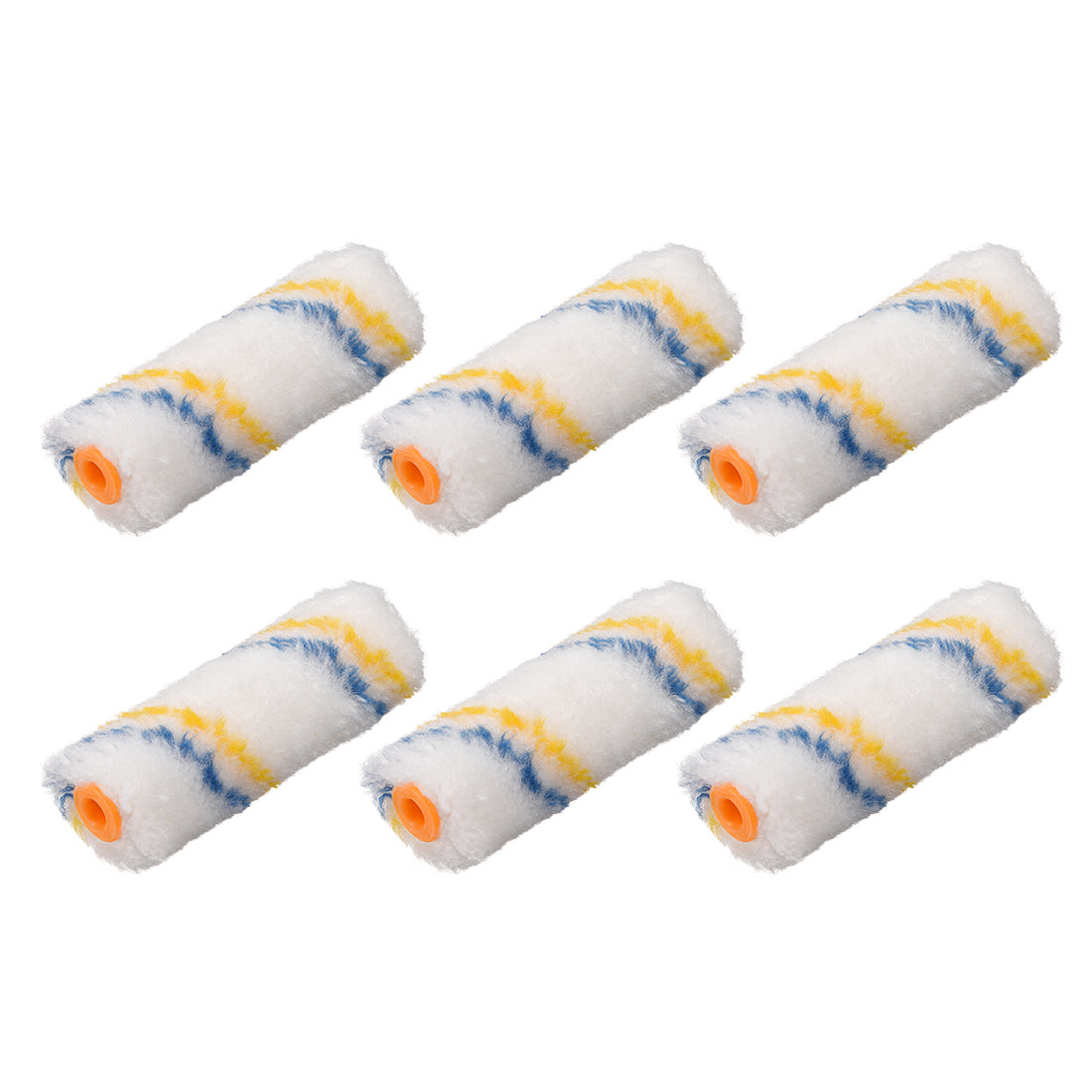 Harfington Paint Roller Cover 4 Inch Cotton Brush for Wall Painting Treatment 6pcs