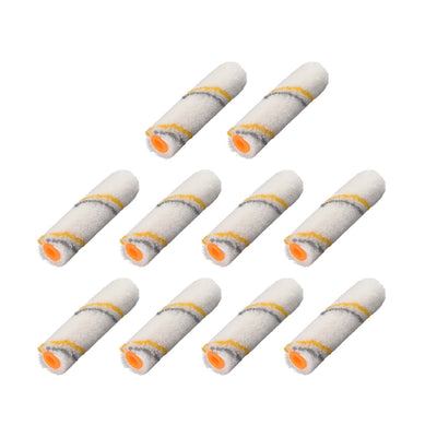 Harfington Paint Roller Cover 4 Inch Wool Brush for Wall Painting Treatment 10pcs