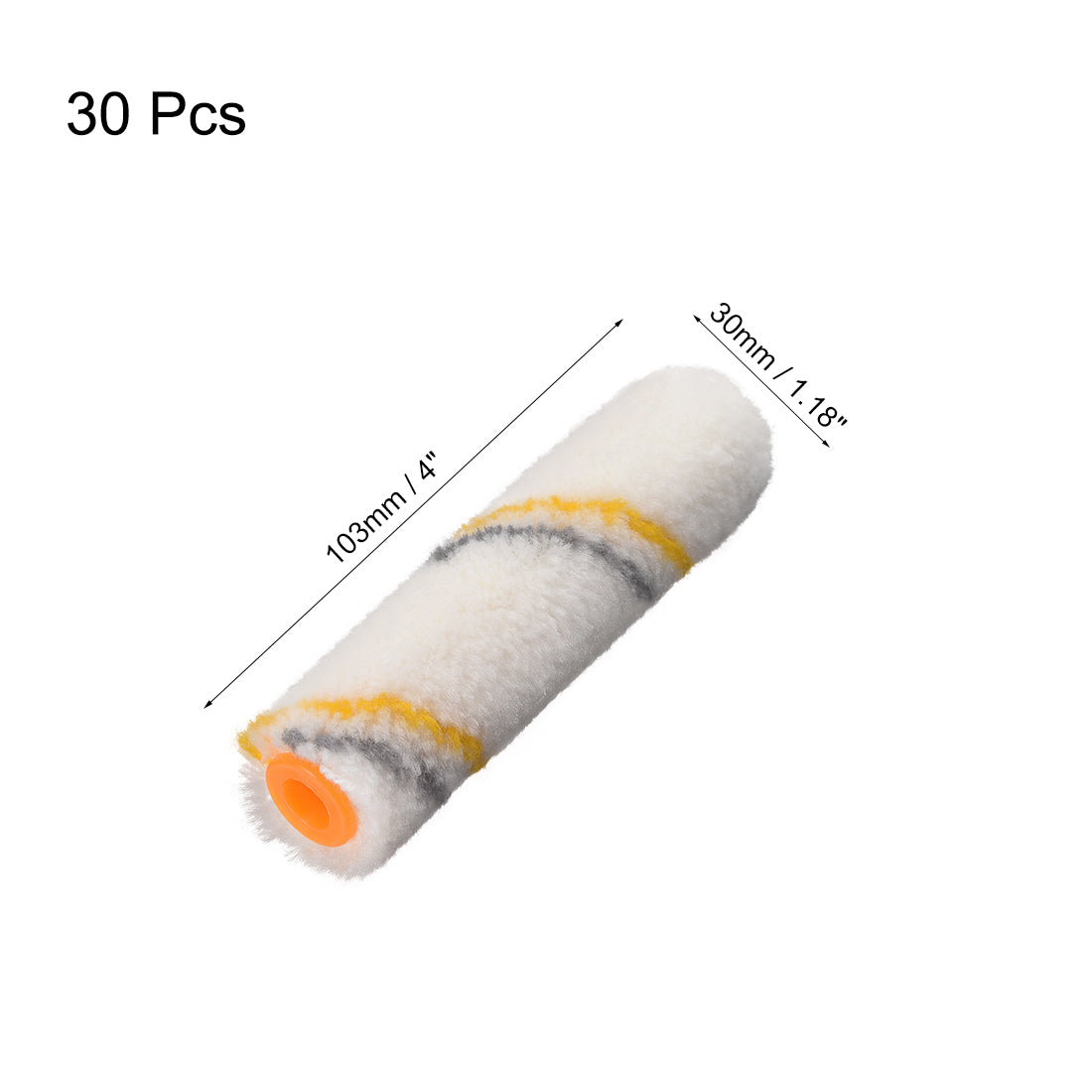 Harfington Paint Roller Cover 4 Inch Wool Brush for Wall Painting Treatment 30pcs