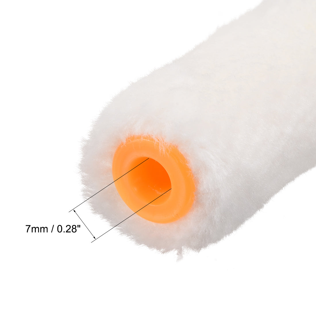 Harfington Paint Roller Cover 4 Inch Cotton Brush for Wall Painting Treatment White 30pcs