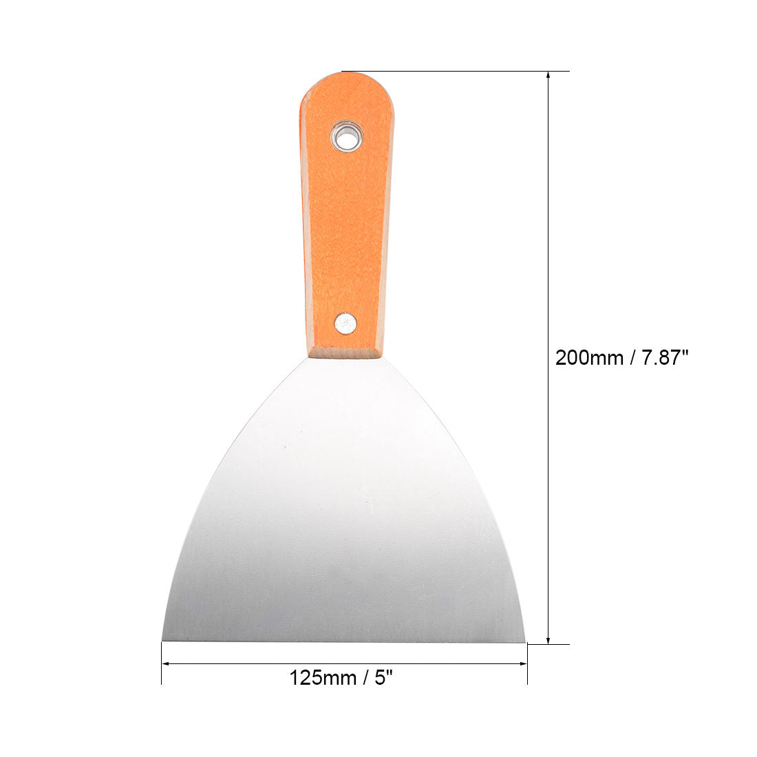 Harfington Putty Paint Scraper 5 Inch Carbon Steel Blade with Wooden Handle Tool for Wall Floor Tile