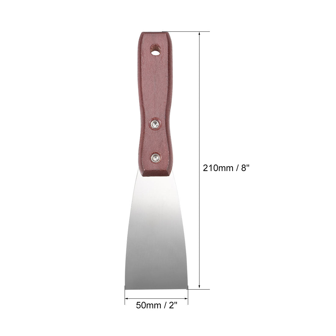Harfington Putty Paint Scraper 2 Inch Stainless Steel Blade with Wooden Handle Tool for Wall Floor Tile