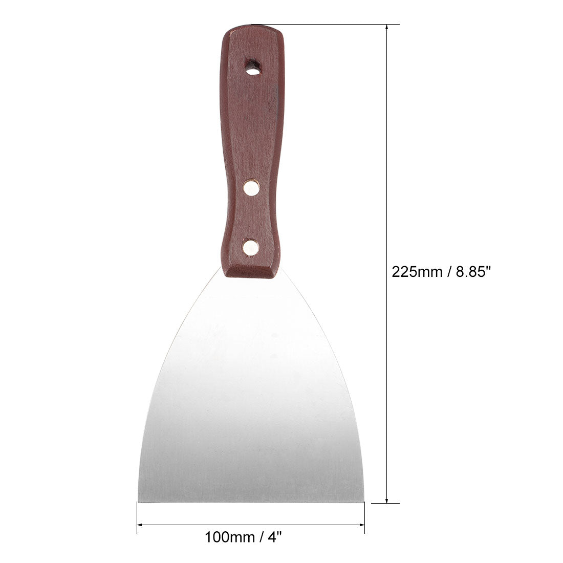 Harfington Putty Paint Scraper 4 Inch Stainless Steel Blade with Wooden Handle Tool for Wall Floor Tile