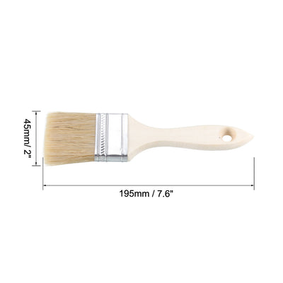 Harfington 1 1,5 2 Zoll Chip-Pinsel mit synthetischen Borsten und Holzgriff für die Wandbehandlung, 3-in-1-Set
