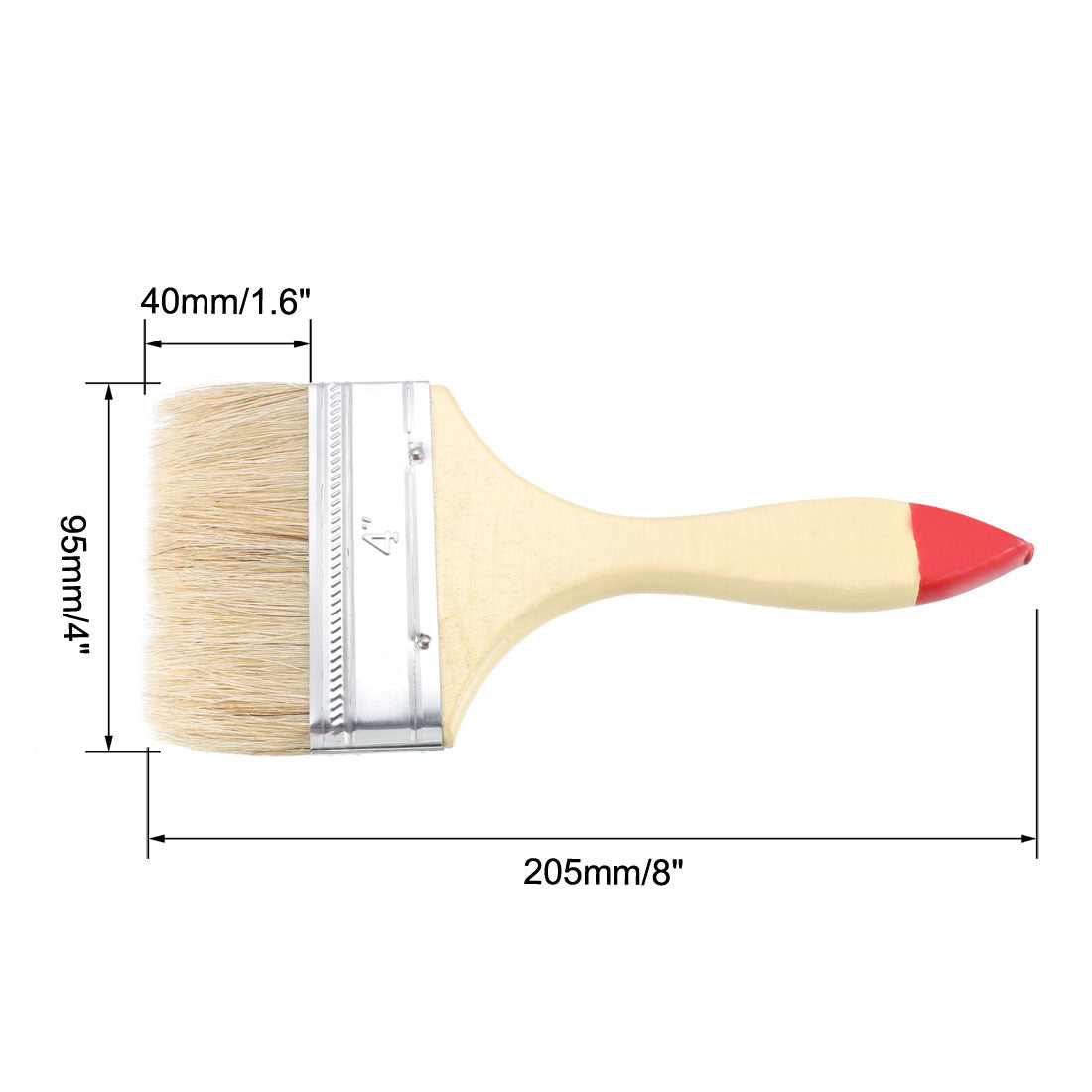 Harfington 4 Inch Chip Paint Brush Synthetic Bristle with Wood Handle for Wall Treatment