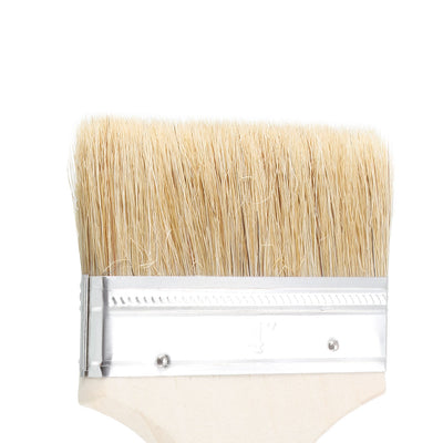 Harfington 4 Inch Chip Paint Brush Synthetic Bristle with Wood Handle for Wall Treatment 2pcs