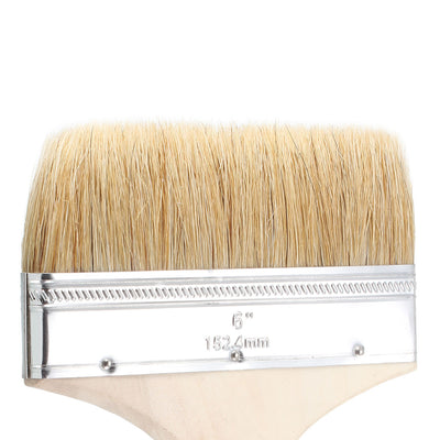 Harfington 6 Inch Chip Paint Brush Synthetic Bristle with Wood Handle for Wall Treatment