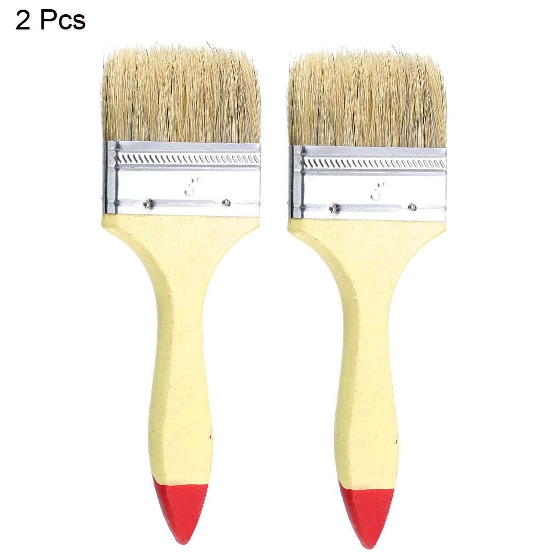 Harfington 3 Inch Chip Paint Brush Synthetic Bristle with Wood Handle for Wall Treatment 2pcs