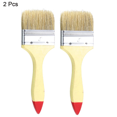 Harfington 3 Inch Chip Paint Brush Synthetic Bristle with Wood Handle for Wall Treatment 2pcs