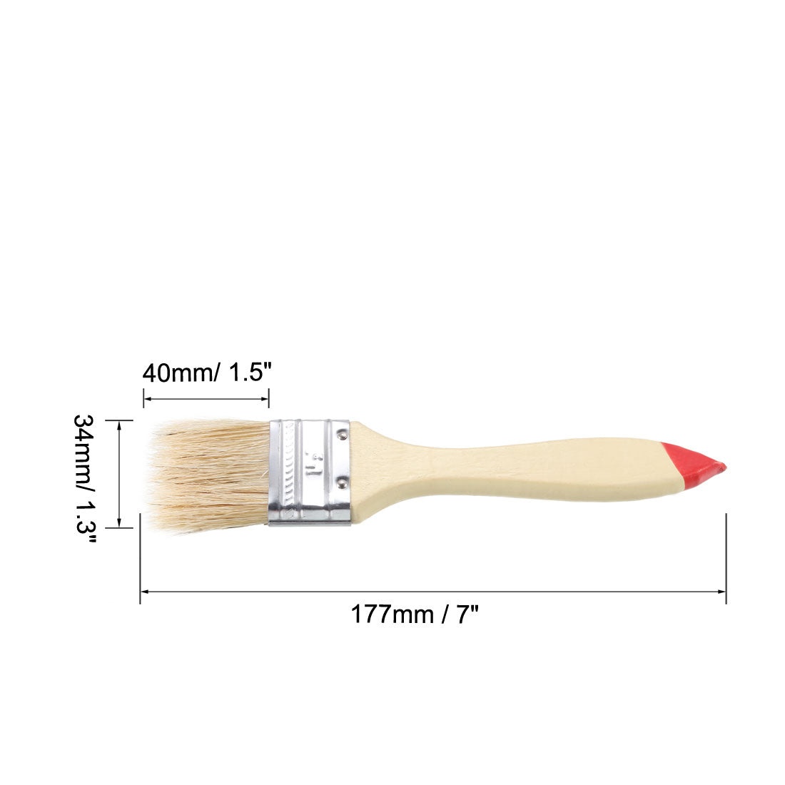 Harfington 1.5 Inch Chip Paint Brush Synthetic Bristle with Wood Handle for Wall Treatment 2pcs