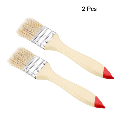 Harfington 1.5 Inch Chip Paint Brush Synthetic Bristle with Wood Handle for Wall Treatment 2pcs