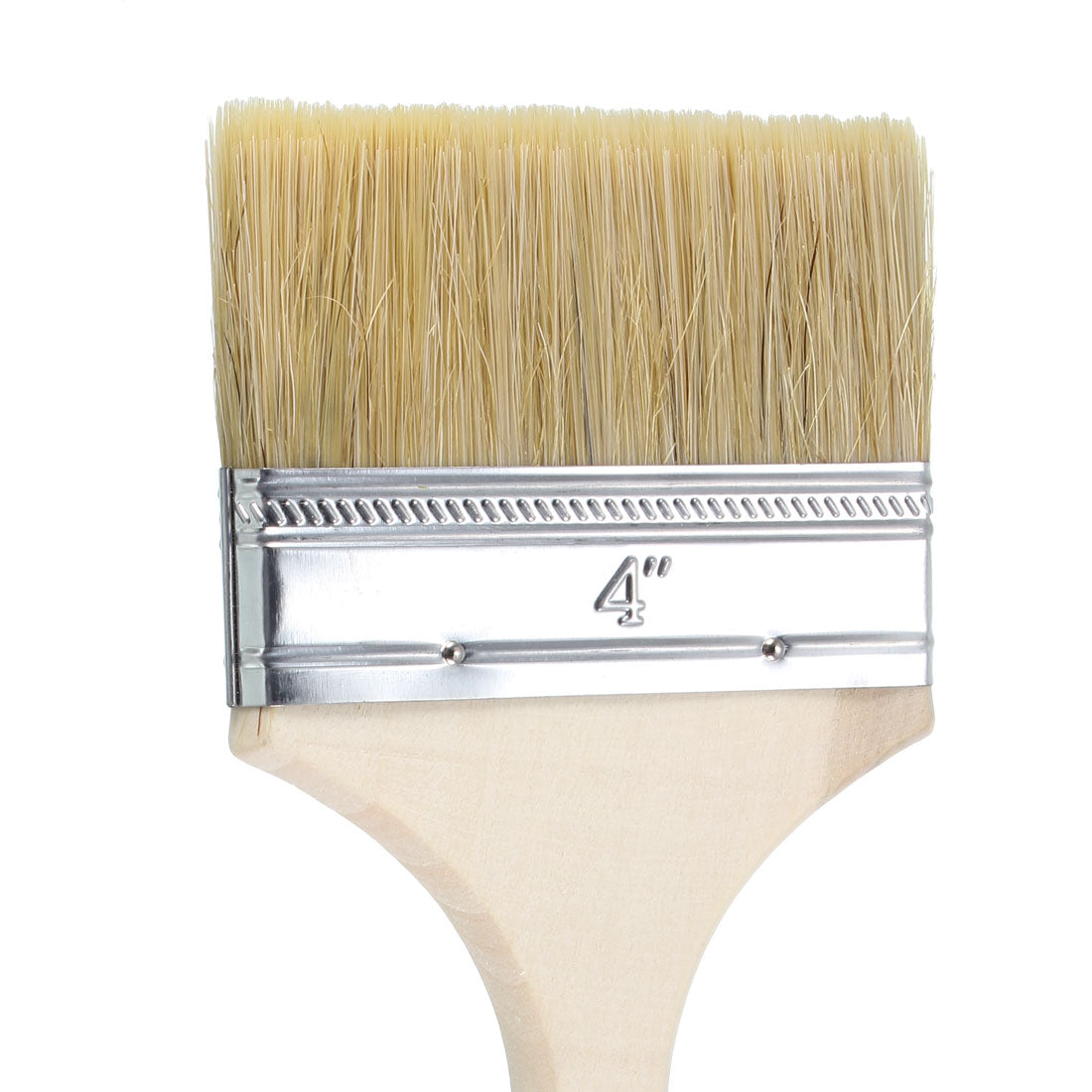 Harfington 4 Inch Chip Paint Brush Synthetic Bristle with Wooden Handle for Wall Treatment 12pcs