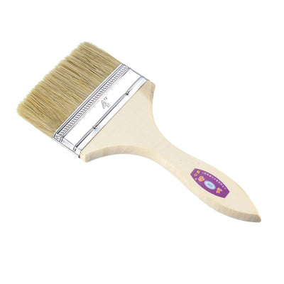 Harfington 4 Inch Chip Paint Brush Synthetic Bristle with Wooden Handle for Wall Treatment 12pcs