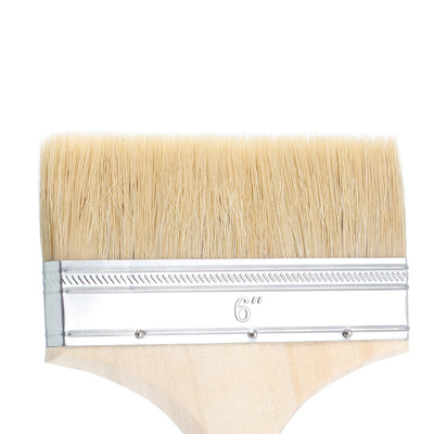 Harfington 6 Inch Chip Paint Brush Synthetic Bristle with Wooden Handle for Wall Treatment