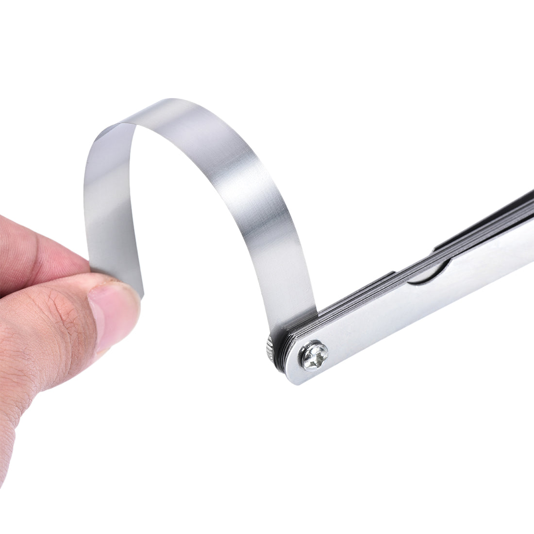 Harfington Thickness Feeler Gauge 0.05-1.00mm 14 Leaves Stainless Steel Measuring Tool for Gap Width