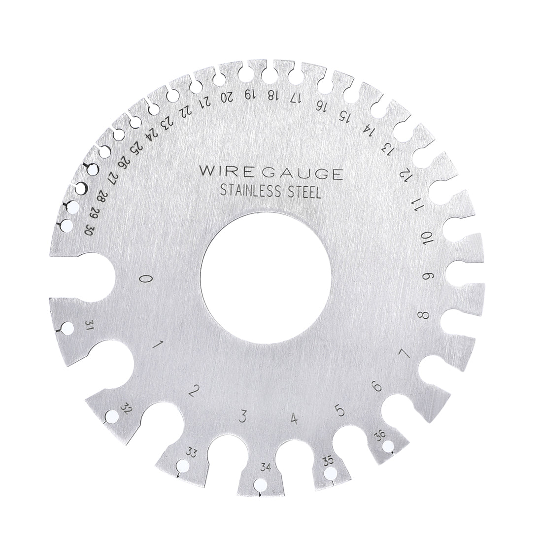 Harfington SWG Wire Gauge Standard 0.0070-0.3125 Inch Stainless Steel Thickness Welding Gage