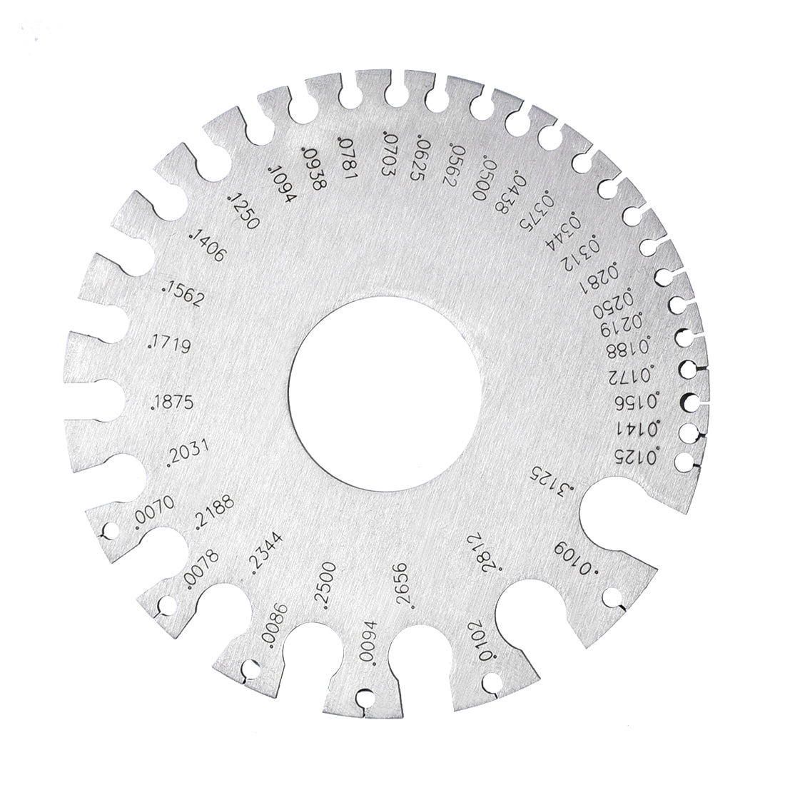 Harfington SWG Wire Gauge Standard 0.0070-0.3125 Inch Stainless Steel Thickness Welding Gage
