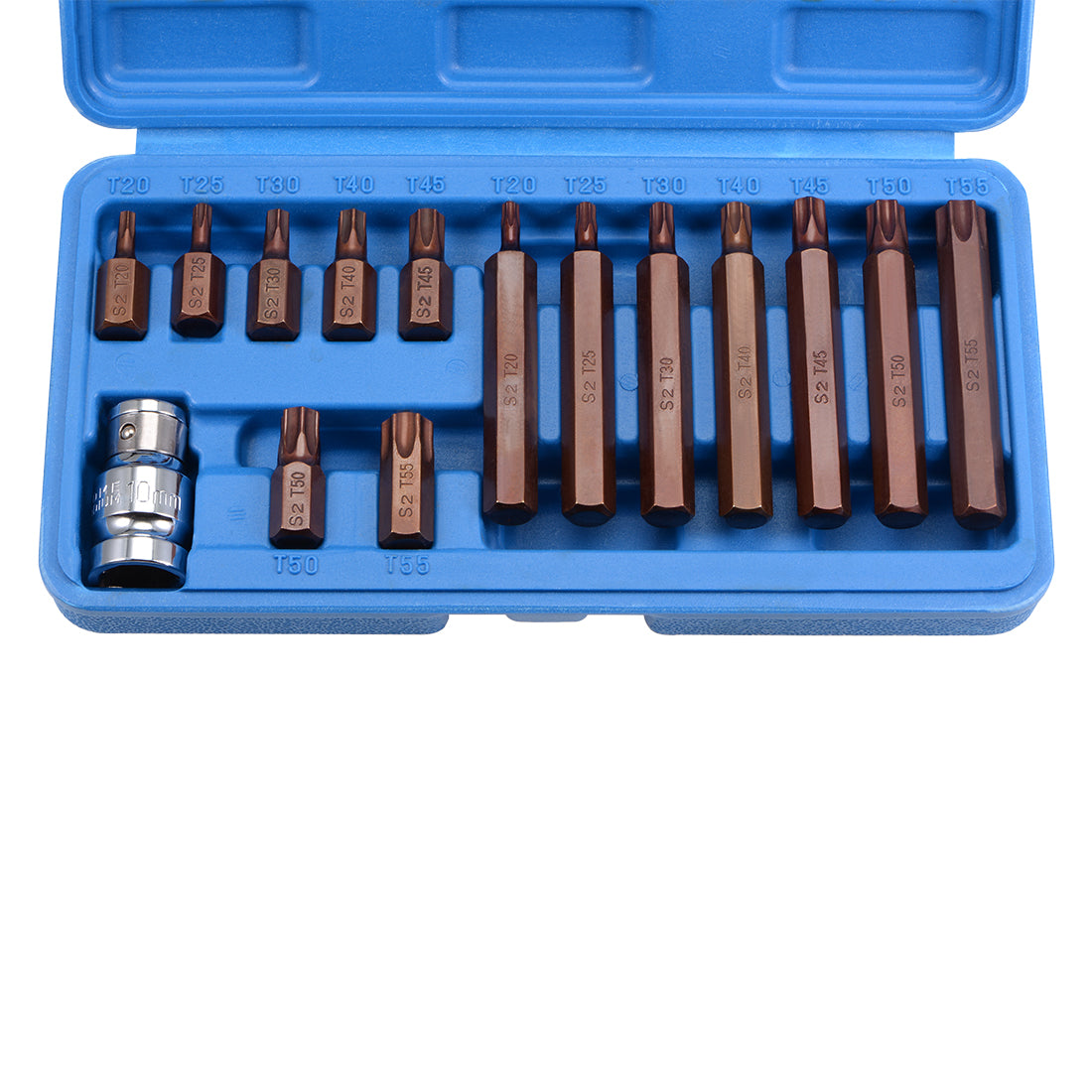 Harfington 1/2" Drive x T20 - T55 Torx Bit Socket Set, S2 Steel Bits, CR-V Sockets