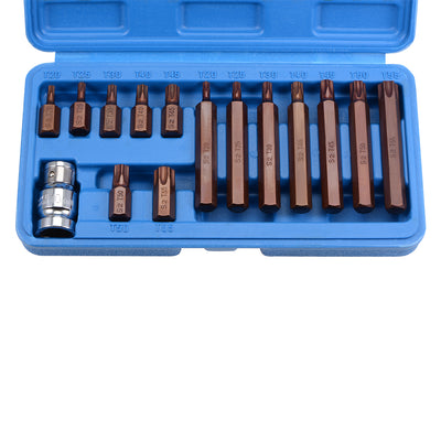 Harfington 1/2" Drive x T20 - T55 Torx Bit Socket Set, S2 Steel Bits, CR-V Sockets