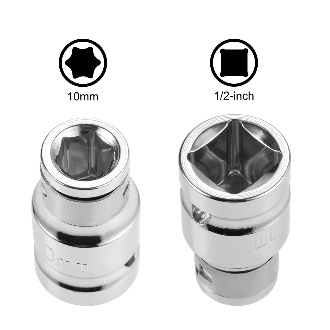 Harfington 1/2" Drive x T20 - T55 Torx Bit Socket Set, S2 Steel Bits, CR-V Sockets