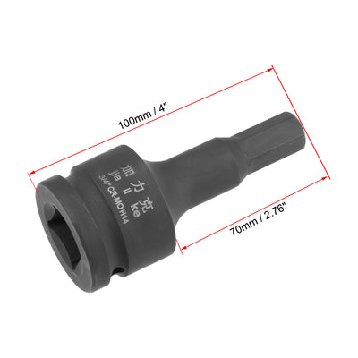 Harfington Drive x Impact Hex Bit Socket, Metric , Cr-Mo Steel