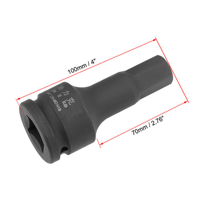 Harfington Drive x Impact Hex Bit Socket, Metric , Cr-Mo Steel
