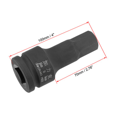Harfington Drive x Impact Hex Bit Socket, Metric , Cr-Mo Steel