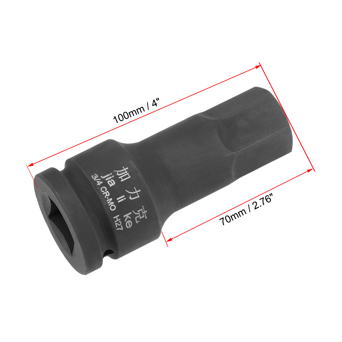 Harfington Drive x Impact Hex Bit Socket, Metric , Cr-Mo Steel