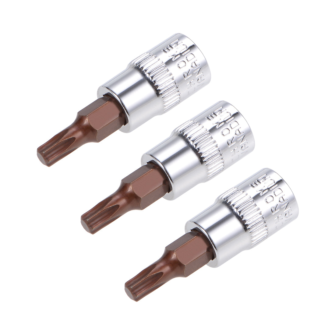 Harfington 1/4-Inch Drive Bit Socket Torx T20 S2 Steel 38mm Length 3 Pcs