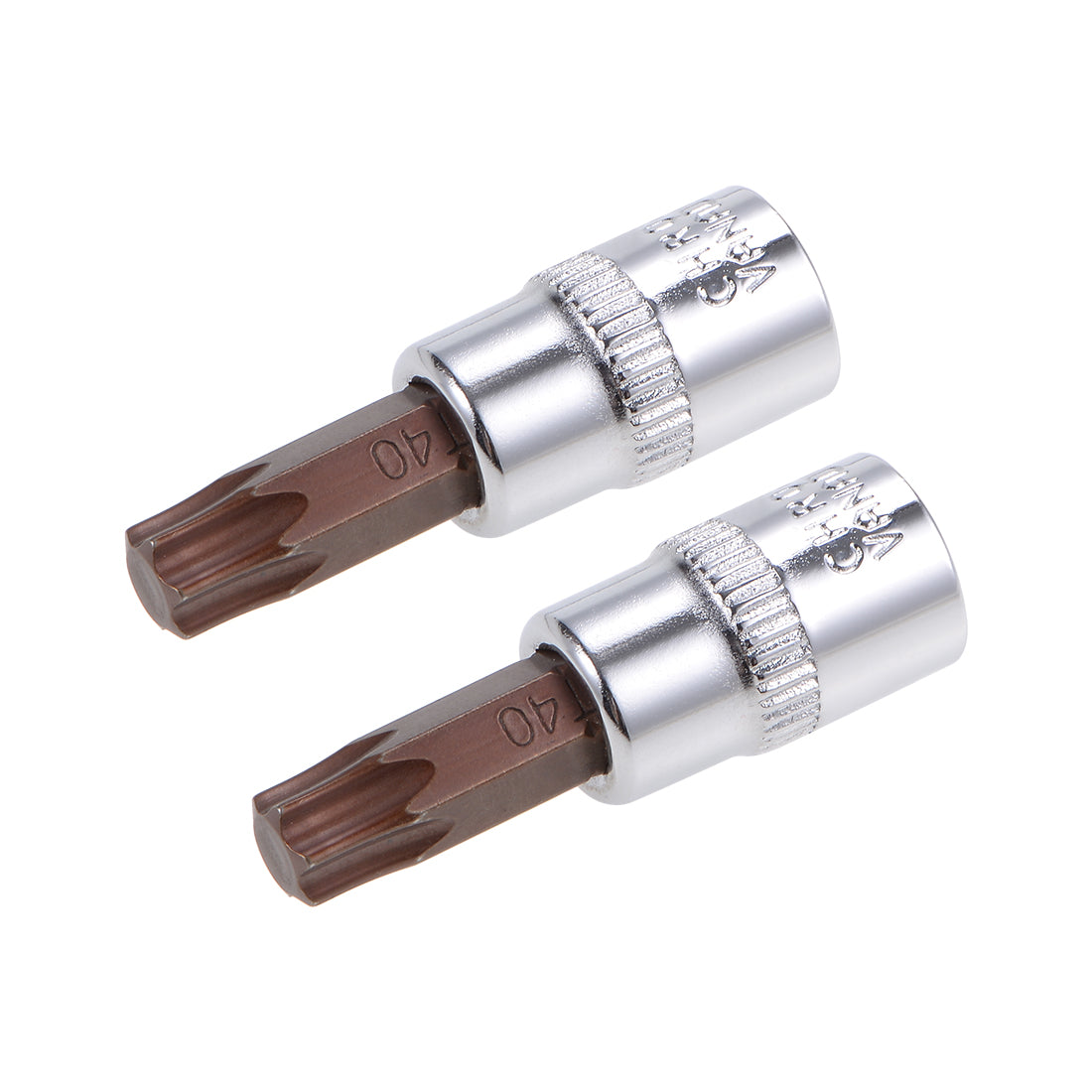 Harfington 1/4-Inch Drive Bit Socket Torx T40 S2 Steel 38mm Length 2 Pcs
