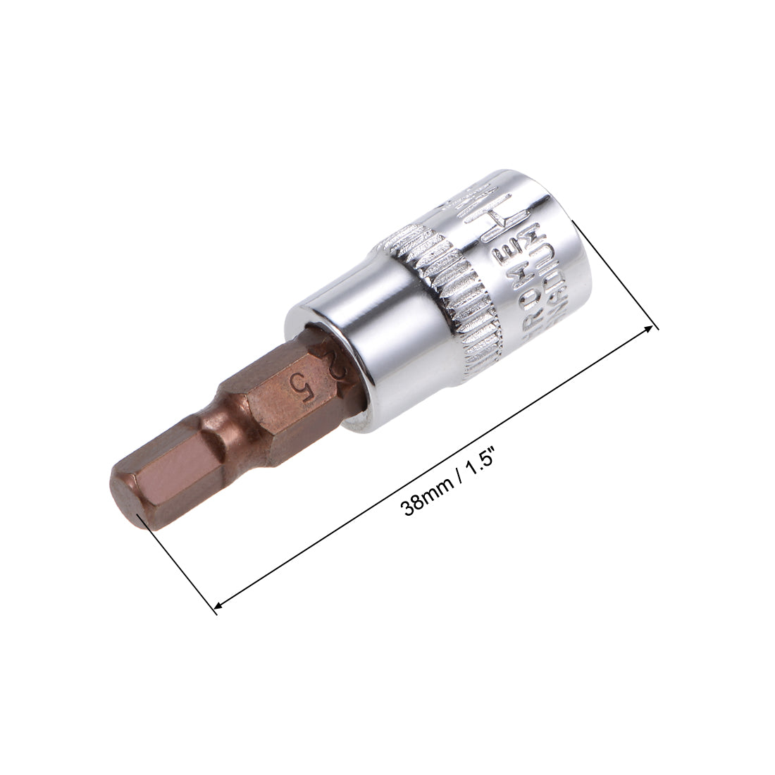Harfington Hex Bit Socket, S2 Steel Bits CR-V Sockets for Hand Use Only