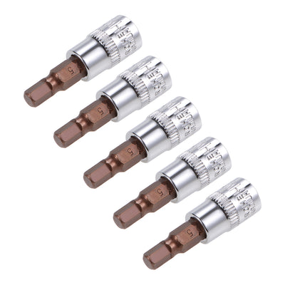 Harfington Hex Bit Socket, S2 Steel Bits CR-V Sockets for Hand Use Only