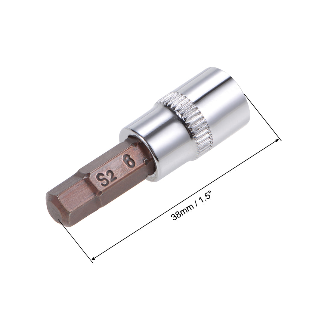 Harfington Hex Bit Socket, S2 Steel Bits CR-V Sockets for Hand Use Only