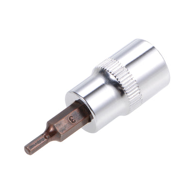 Harfington 3/8" Drive x 3mm Hex Bit Socket, Standard Metric, S2 & Cr-V Steel