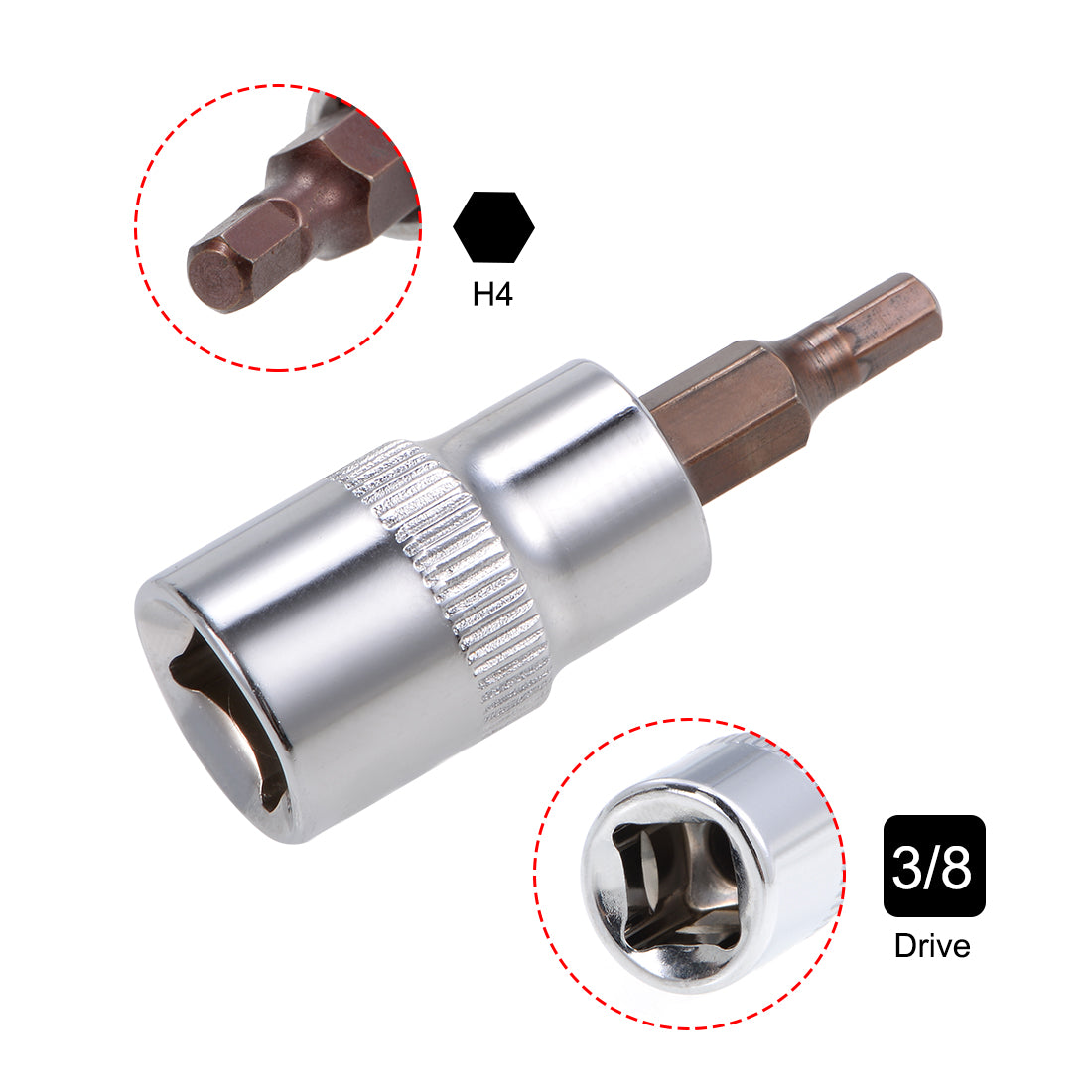 Harfington Hex Bit Sockets, S2 Steel Bits, CR-V Sockets (for Hand Use Only)