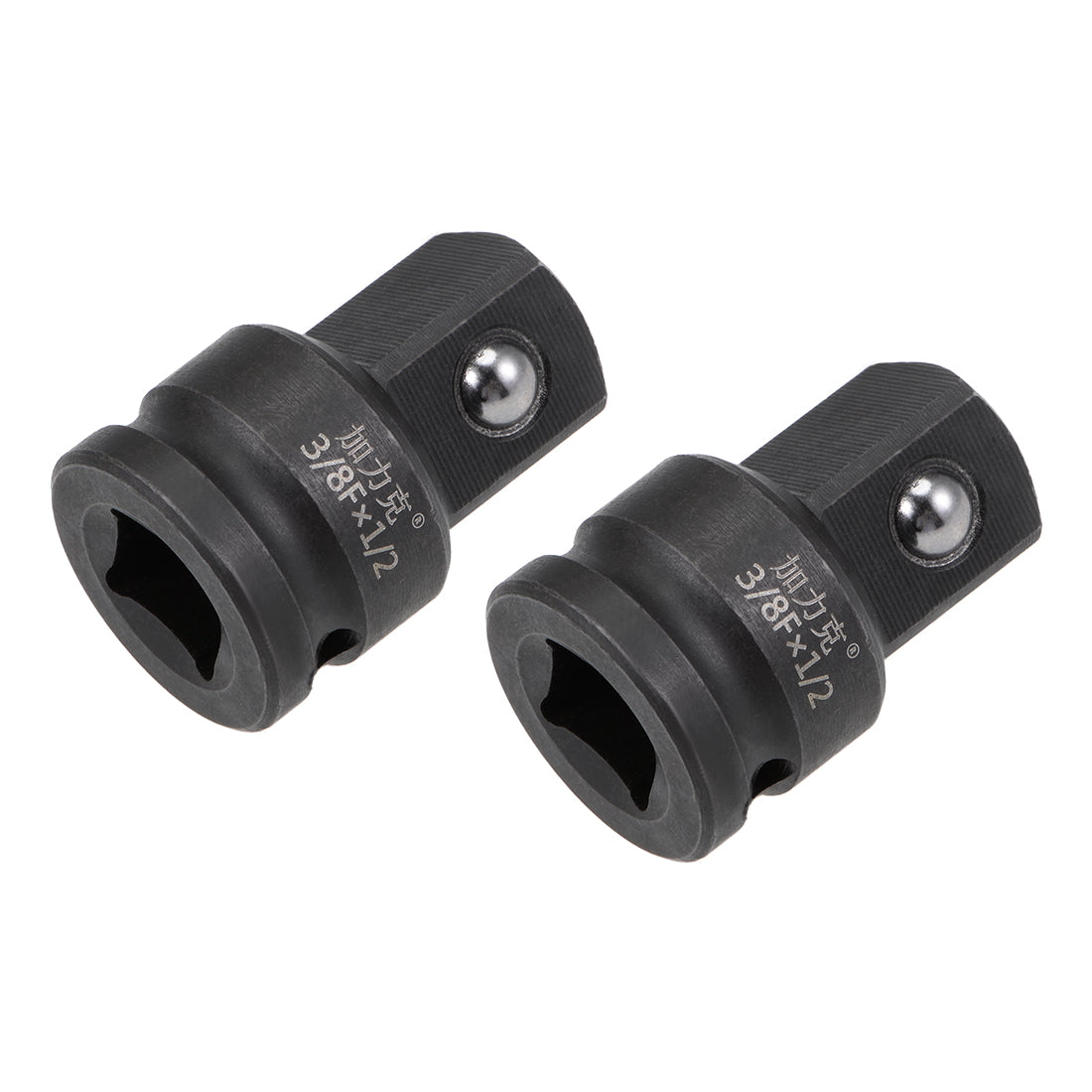 Harfington Impact Socket Adapter and Reducer 3/8-Inch F to 1/2-Inch M Cr-Mo Steel 2 Pcs