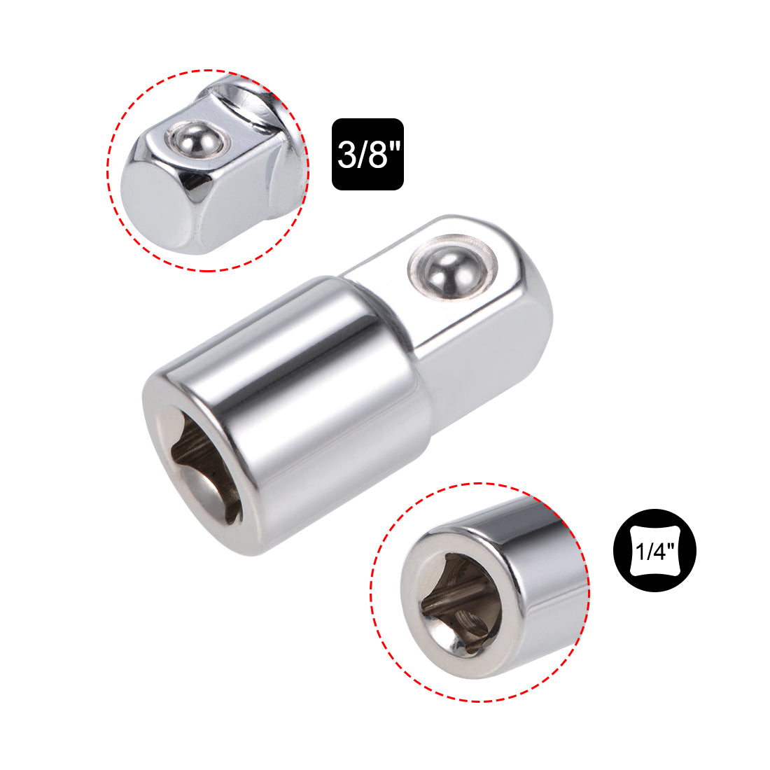 Harfington Socket Adapter and Reducer Cr-V Steel