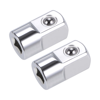 Harfington 2 Pcs 1/4 Inch Drive (F) x 1/2 Inch (M) Socket Adapter, Female to Male