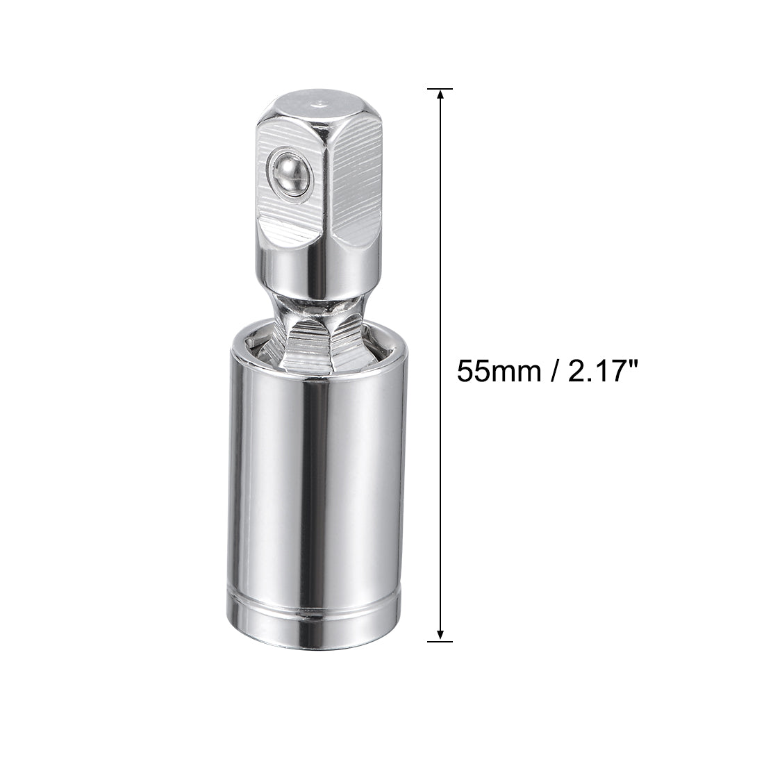 Harfington Square Drive Universal Joint Swivel Deep Socket, Cr-V